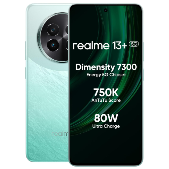 realme 13+ 5G (Speed Green, 8GB RAM, 256GB Storage)